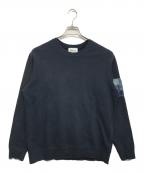 KUONクオン）の古着「BORO BANDED ARM SWEATSHIRT」｜ブルー