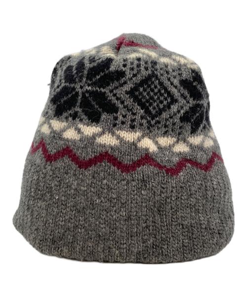 DIOR HOMME（ディオール オム）Dior Homme (ディオール オム) ノルディック柄 ウール ニットキャップ グレーの古着・服飾アイテム