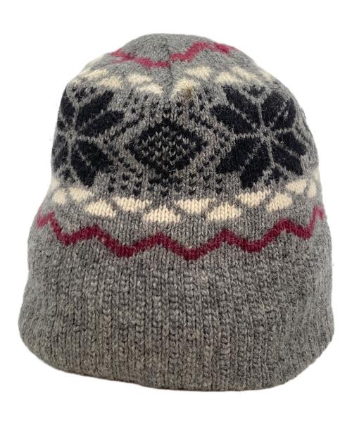 DIOR HOMME（ディオール オム）Dior Homme (ディオール オム) ノルディック柄 ウール ニットキャップ グレーの古着・服飾アイテム