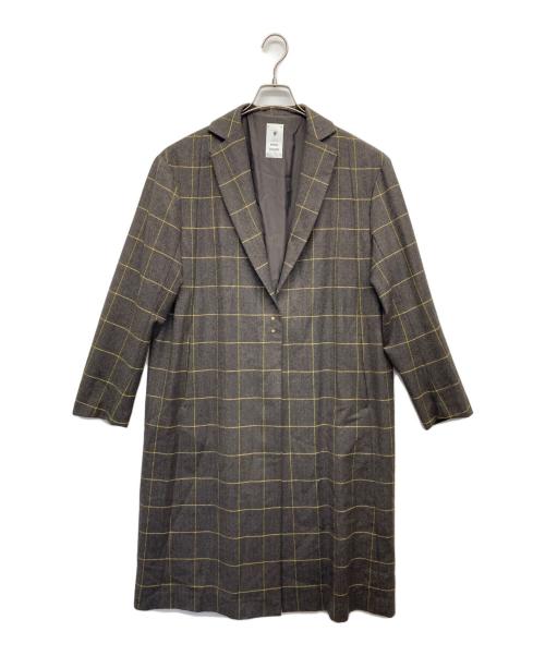 MIHARA YASUHIRO（ミハラヤスヒロ）MIHARA YASUHIRO (ミハラヤスヒロ) チェスターコート グレー サイズ:38の古着・服飾アイテム