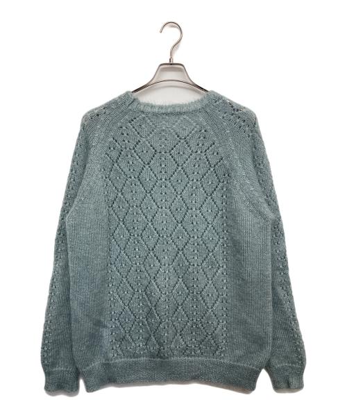 MARC JACOBS（マークジェイコブズ）MARC JACOBS (マーク ジェイコブス) モヘヤ混ローゲージニット スカイブルー サイズ:Lの古着・服飾アイテム