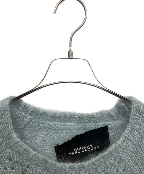 MARC JACOBS（マークジェイコブズ）MARC JACOBS (マーク ジェイコブス) モヘヤ混ローゲージニット スカイブルー サイズ:Lの古着・服飾アイテム