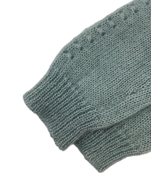 MARC JACOBS（マークジェイコブズ）MARC JACOBS (マーク ジェイコブス) モヘヤ混ローゲージニット スカイブルー サイズ:Lの古着・服飾アイテム