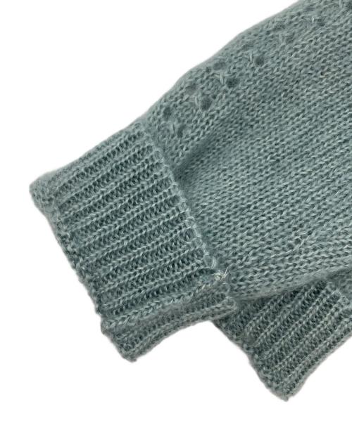 MARC JACOBS（マークジェイコブズ）MARC JACOBS (マーク ジェイコブス) モヘヤ混ローゲージニット スカイブルー サイズ:Lの古着・服飾アイテム