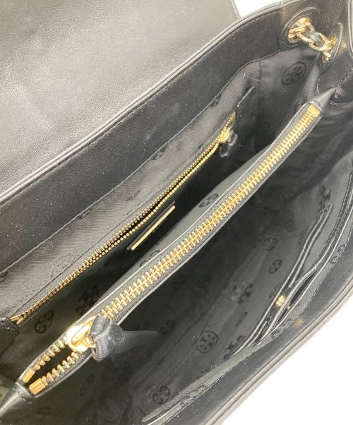 TORY BURCH（トリーバーチ）TORY BURCH (トリーバーチ) キルティングチェーンワンショルダーバッグ ブラックの古着・服飾アイテム