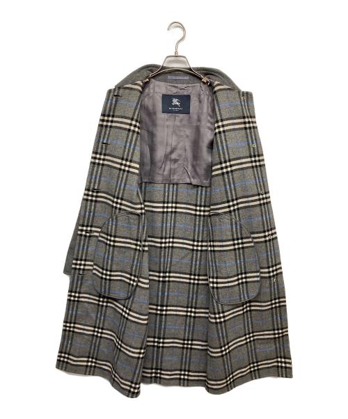 BURBERRY LONDON（バーバリーロンドン）BURBERRY LONDON (バーバリーロンドン) カシミヤブレンドコート グレー サイズ:9の古着・服飾アイテム