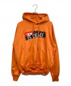 DIESELディーゼル）の古着「ロゴパーカー」｜オレンジ