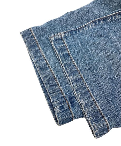 PRADA（プラダ）PRADA (プラダ) ベルト付きデニムパンツ ブルー サイズ:４０Sの古着・服飾アイテム