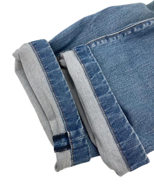 PRADA（プラダ）PRADA (プラダ) ベルト付きデニムパンツ ブルー サイズ:４０Sの古着・服飾アイテム