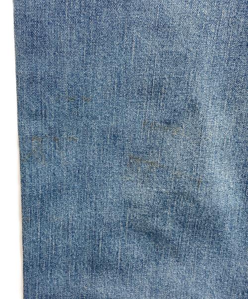 PRADA（プラダ）PRADA (プラダ) ベルト付きデニムパンツ ブルー サイズ:４０Sの古着・服飾アイテム