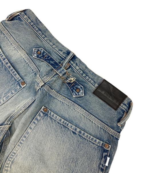 SUGARHILL（シュガーヒル）SUGARHILL (シュガーヒル) UNUSED (アンユーズド) FADED DOUBLE KNEE DENIM PANTS インディゴ サイズ:32の古着・服飾アイテム