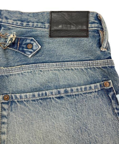 SUGARHILL（シュガーヒル）SUGARHILL (シュガーヒル) UNUSED (アンユーズド) FADED DOUBLE KNEE DENIM PANTS インディゴ サイズ:32の古着・服飾アイテム