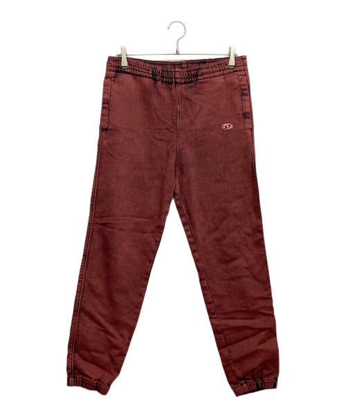 DIESEL（ディーゼル）DIESEL (ディーゼル) ジョグトラックデニムパンツ レッド サイズ:Sの古着・服飾アイテム