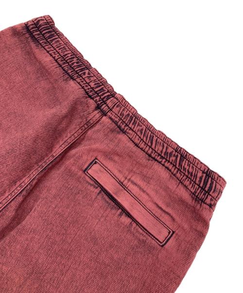 DIESEL（ディーゼル）DIESEL (ディーゼル) ジョグトラックデニムパンツ レッド サイズ:Sの古着・服飾アイテム