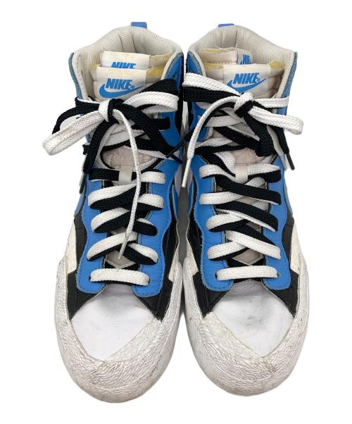 NIKE（ナイキ）NIKE (ナイキ) sacai (サカイ) BLAZER MID ブルー×ホワイト サイズ:26.5の古着・服飾アイテム