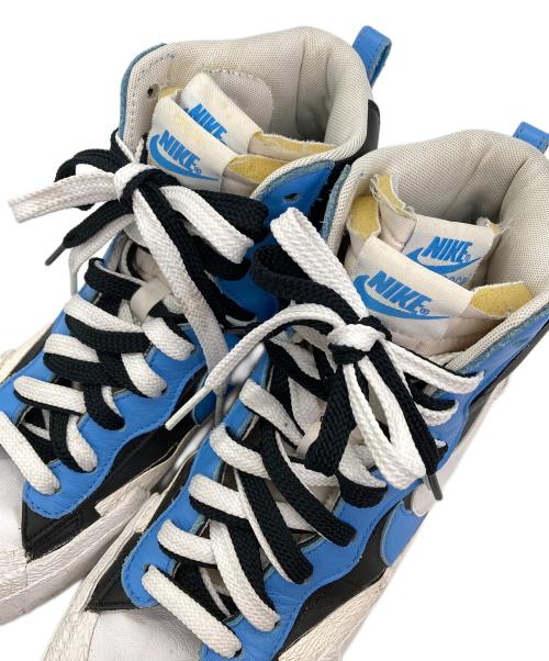 NIKE（ナイキ）NIKE (ナイキ) sacai (サカイ) BLAZER MID ブルー×ホワイト サイズ:26.5の古着・服飾アイテム