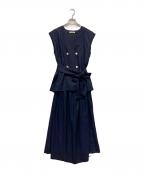 MOGAモガ）の古着「ジレワンピース」｜ネイビー