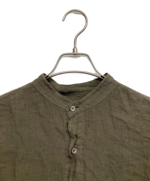 MAATEE&SONS（マーティーアンドサンズ）MAATEE&SONS (マーティーアンドサンズ) リネンプルオーバーシャツ グリーン サイズ:1の古着・服飾アイテム