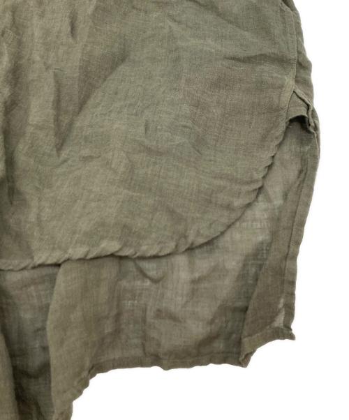 MAATEE&SONS（マーティーアンドサンズ）MAATEE&SONS (マーティーアンドサンズ) リネンプルオーバーシャツ グリーン サイズ:1の古着・服飾アイテム