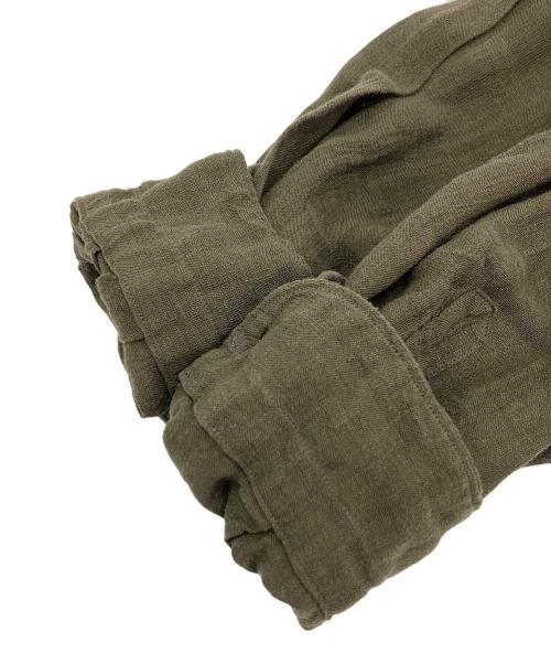 MAATEE&SONS（マーティーアンドサンズ）MAATEE&SONS (マーティーアンドサンズ) リネンプルオーバーシャツ グリーン サイズ:1の古着・服飾アイテム