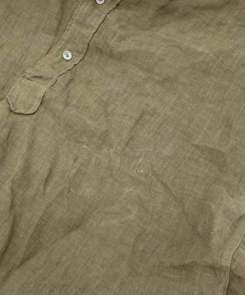 MAATEE&SONS（マーティーアンドサンズ）MAATEE&SONS (マーティーアンドサンズ) リネンプルオーバーシャツ グリーン サイズ:1の古着・服飾アイテム