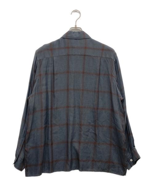 YOKE（ヨーク）YOKE (ヨーク) レーヨンオープンカラーシャツ ネイビー サイズ:2の古着・服飾アイテム