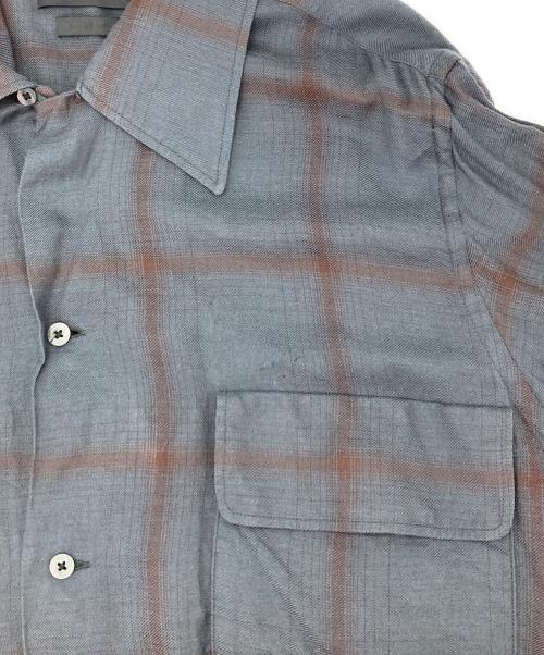 YOKE（ヨーク）YOKE (ヨーク) レーヨンオープンカラーシャツ ネイビー サイズ:2の古着・服飾アイテム