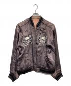 BACK STREET CRAWLERバックストリートクローラー）の古着「リバーシブルスカジャン」｜グレー×ピンク