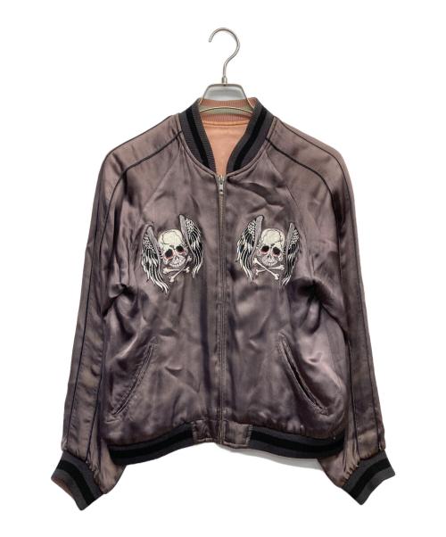 BACK STREET CRAWLER（バックストリートクローラー）BACK STREET CRAWLER (バックストリートクローラー) リバーシブルスカジャン グレー×ピンク サイズ:Ｓの古着・服飾アイテム