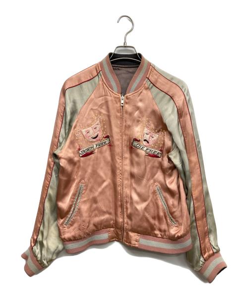 BACK STREET CRAWLER（バックストリートクローラー）BACK STREET CRAWLER (バックストリートクローラー) リバーシブルスカジャン グレー×ピンク サイズ:Ｓの古着・服飾アイテム