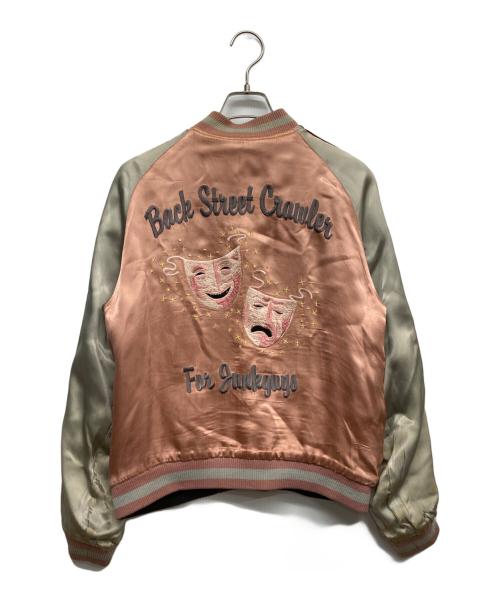 BACK STREET CRAWLER（バックストリートクローラー）BACK STREET CRAWLER (バックストリートクローラー) リバーシブルスカジャン グレー×ピンク サイズ:Ｓの古着・服飾アイテム