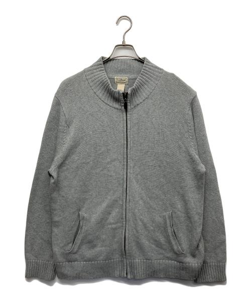 L.L.Bean（エルエルビーン）L.L.Bean (エルエルビーン) フルジップニット グレー サイズ:Lの古着・服飾アイテム