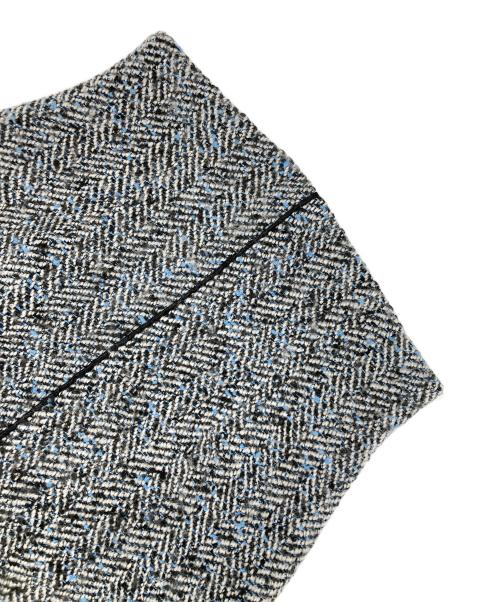 Adam et Rope（アダム エ ロペ）Adam et Rope (アダム エ ロペ) パイピングラインツイードスカート グレー サイズ:36の古着・服飾アイテム