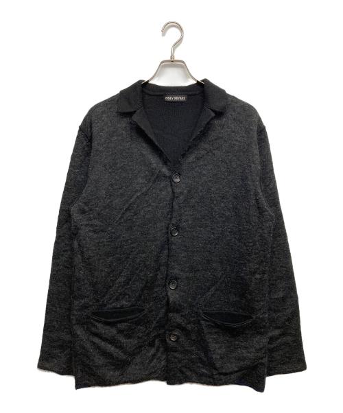 ISSEY MIYAKE（イッセイミヤケ）ISSEY MIYAKE (イッセイミヤケ) モヘア混カーディガン グレー サイズ:2の古着・服飾アイテム