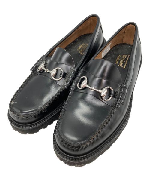 G.H.BASS（ジーエイチバス）G.H.BASS (ジーエイチバス) ホースビットローファー ブラック サイズ:US7の古着・服飾アイテム