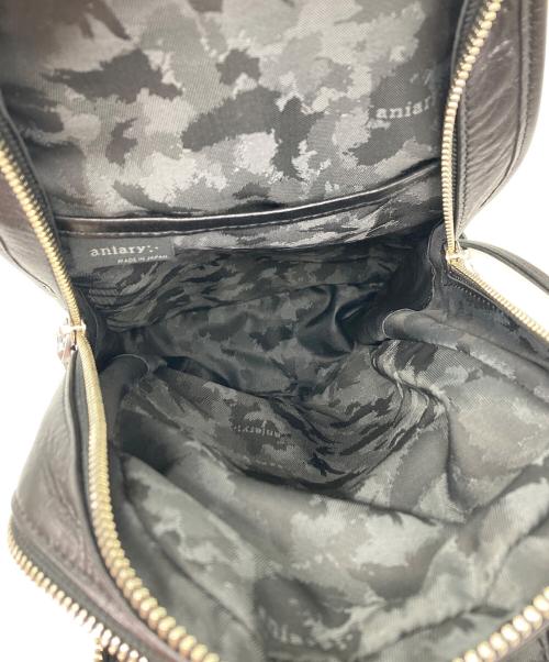 aniary（アニアリ）aniary (アニアリ) レザーショルダーバッグ ブラックの古着・服飾アイテム