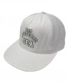 Hysteric Glamour×WIND AND SEAヒステリックグラマー×ウィンダンシー）の古着「コラボメッシュキャップ」｜ホワイト