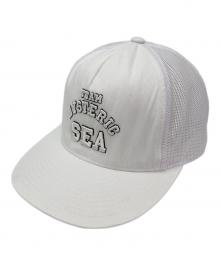 Hysteric Glamour×WIND AND SEA（ヒステリックグラマー×ウィンダンシー）の古着「コラボメッシュキャップ」｜ホワイト