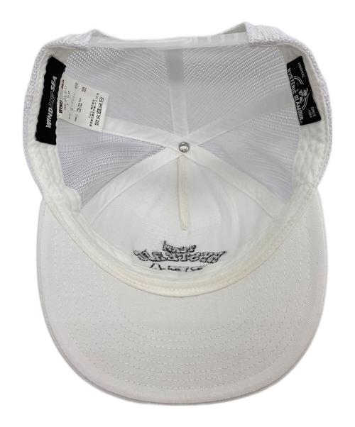 Hysteric Glamour（ヒステリックグラマー）Hysteric Glamour (ヒステリックグラマー) WIND AND SEA (ウィンダンシー) コラボメッシュキャップ ホワイトの古着・服飾アイテム