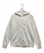 HELLY HANSENヘリーハンセン）の古着「ロゴフルジップスウェットフーディ」｜ホワイト