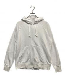 HELLY HANSEN（ヘリーハンセン）の古着「ロゴフルジップスウェットフーディ」｜ホワイト