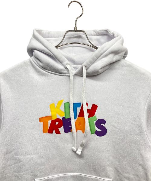 KITH（キス）KITH (キス) キストリーツ 3Dロゴ パーカー ホワイト サイズ:Mの古着・服飾アイテム