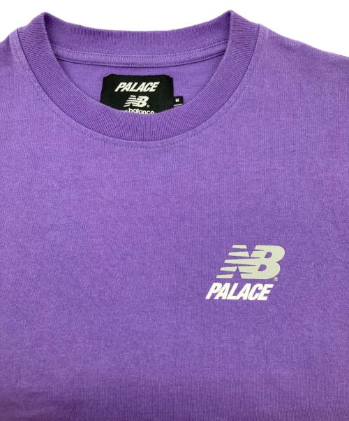 PALACE（パレス）PALACE (パレス) NEW BALANCE (ニューバランス) Logo T-Shirt パープル サイズ:Mの古着・服飾アイテム