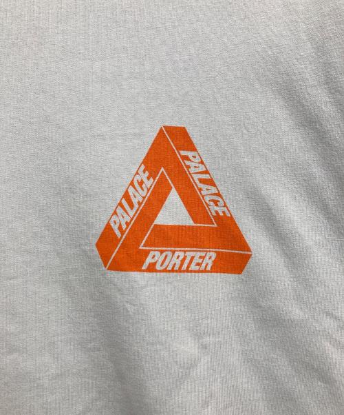 PALACE（パレス）PALACE (パレス) PORTER (ポーター) プリントTシャツ ブルー サイズ:Mの古着・服飾アイテム