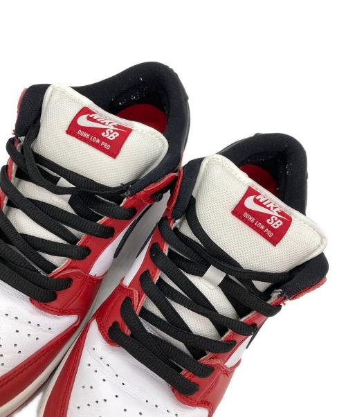 NIKE（ナイキ）NIKE (ナイキ) SB Dunk Low Pro ホワイト×レッド サイズ:27の古着・服飾アイテム