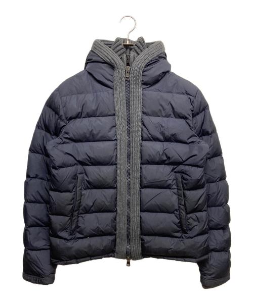MONCLER（モンクレール）MONCLER (モンクレール) カヌートニット切替ダウンジャケット ネイビー サイズ:3の古着・服飾アイテム