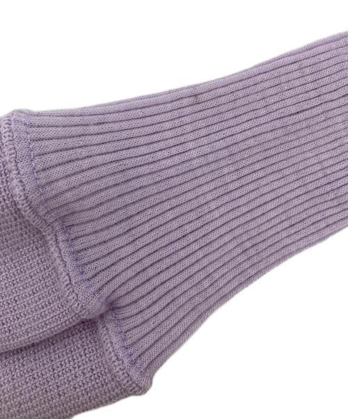 AURALEE（オーラリー）AURALEE (オーラリー) WOOL SOFT RIB CARDIGAN カーディガン パープル サイズ:1の古着・服飾アイテム