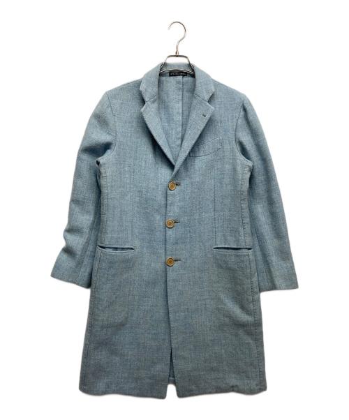 La Vera Sartoria Napoletana（ラ ヴェラ サルトリア ナポレターナ）La Vera Sartoria Napoletana (ラ ヴェラ サルトリア ナポレターナ) ウールチェスターコート ブルー サイズ:46の古着・服飾アイテム