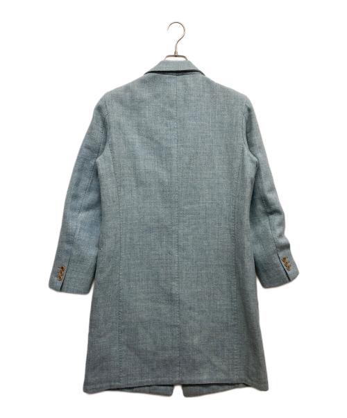La Vera Sartoria Napoletana（ラ ヴェラ サルトリア ナポレターナ）La Vera Sartoria Napoletana (ラ ヴェラ サルトリア ナポレターナ) ウールチェスターコート ブルー サイズ:46の古着・服飾アイテム