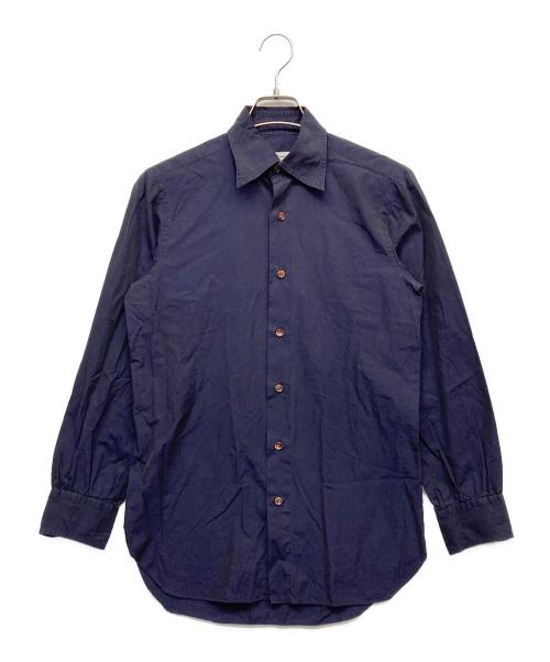 anna matuozzo（アンナマトッツォ）anna matuozzo (アンナマトッツォ) ワイドカラーシャツ ネイビー サイズ:37の古着・服飾アイテム